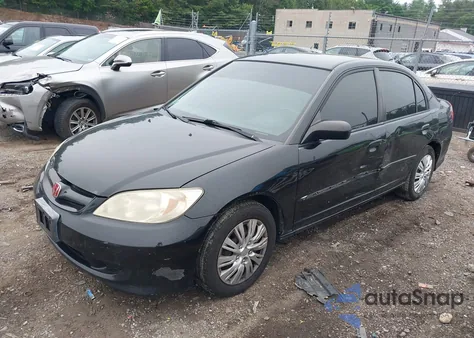 2005 Honda Civic Lx z USA, uszkodzony, nr VIN 2HGES16585H580546